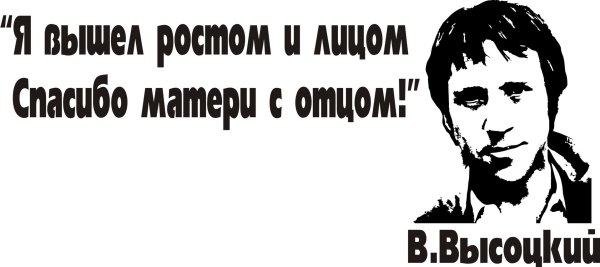 Владимир Высоцкий портрет в векторе