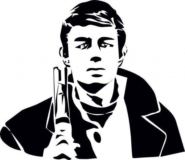 Надпись 100 мужик