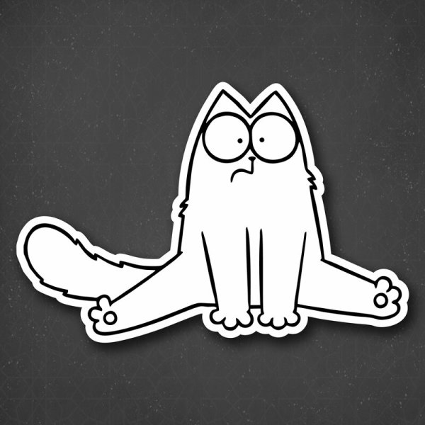 Наклейка кот Саймона