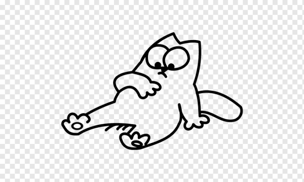 Кот Саймон контур