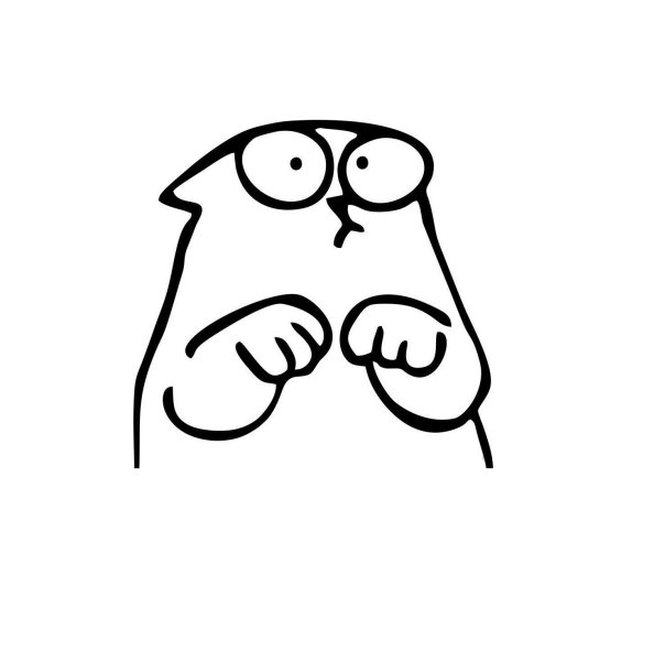 Наклейка кот Саймона