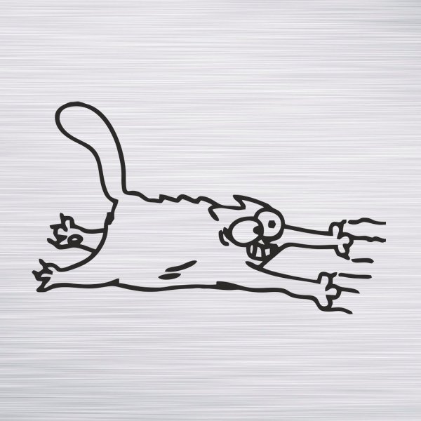 Наклейка кот Саймона