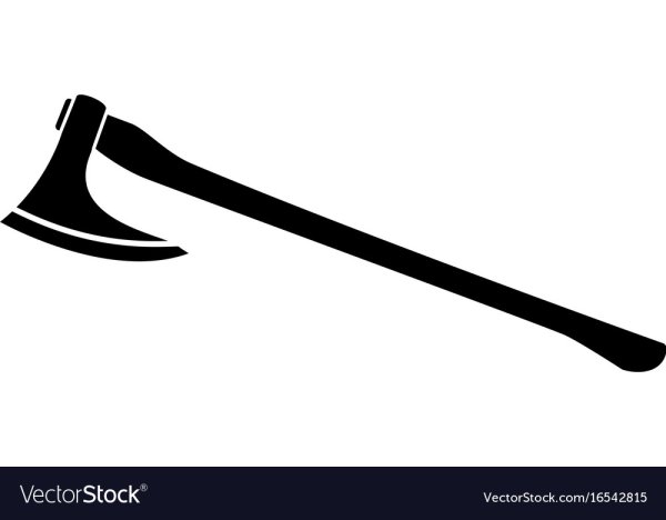 Силуэт викинга с топором