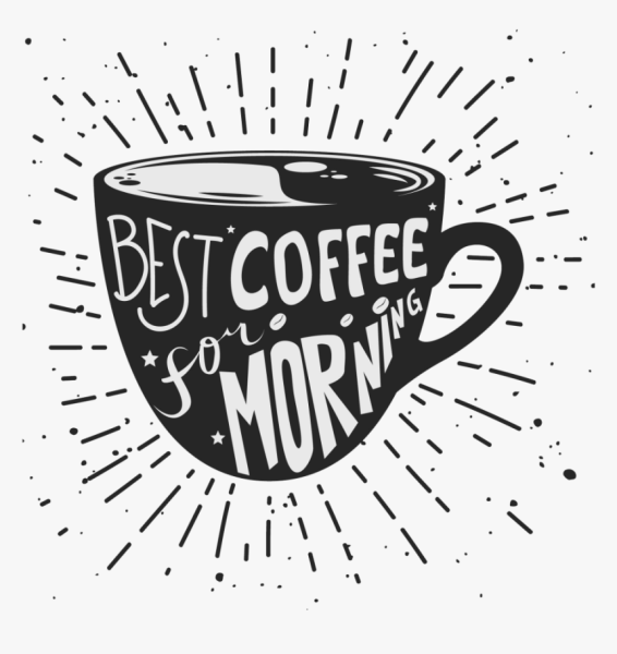 Надпись кофе