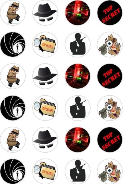 Шпионские картинки для вечеринки