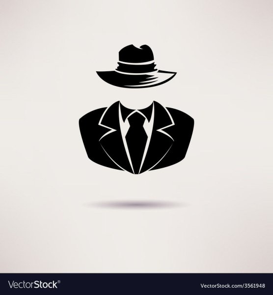 Значок в стиле детектива