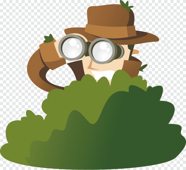 Шпион на прозрачном фоне