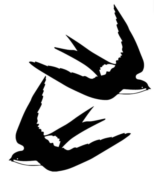 Наклейки на авто Ласточка