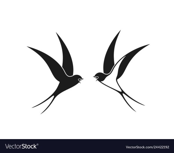 Дизайнерский логотип Ласточка