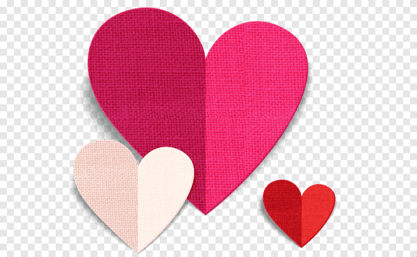 Бумажные сердечки