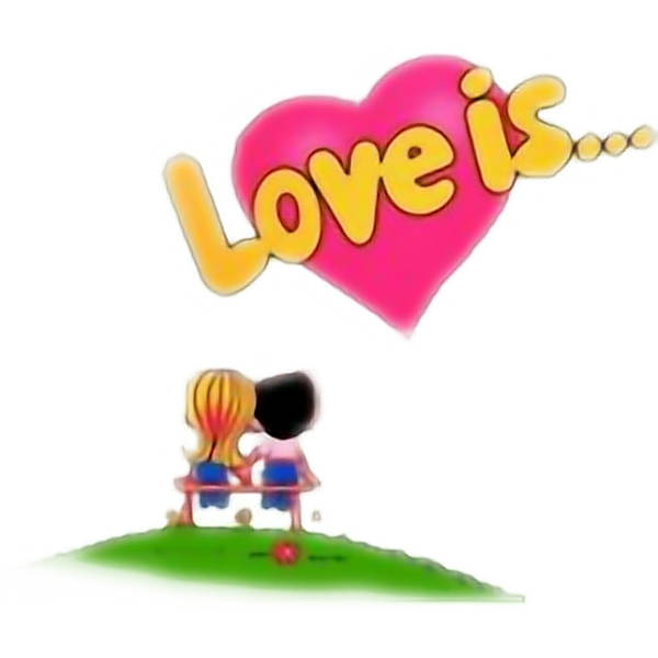 Love is на прозрачном фоне