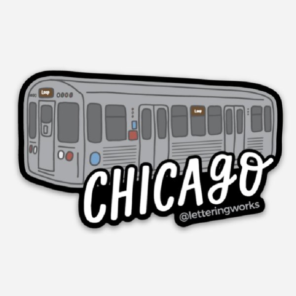 Поезд граффити наклейка