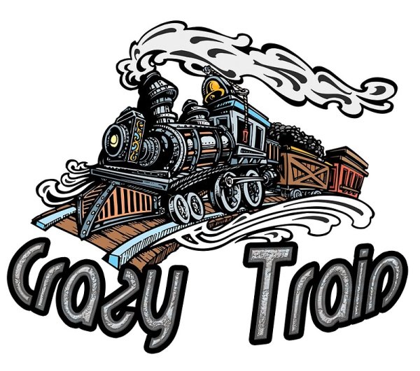 Поезд граффити наклейка