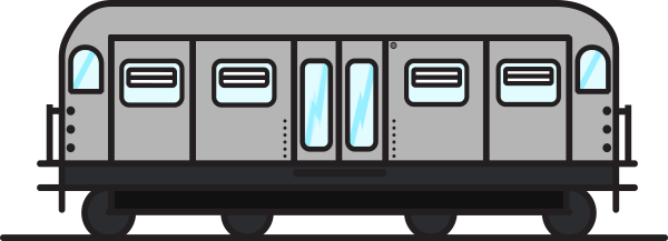 Вагон поезда стикер