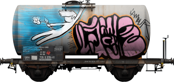 Граффити на вагонах