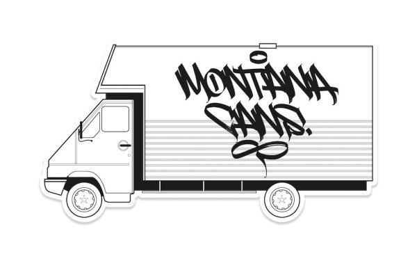 Поезд граффити наклейка