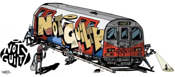 Поезд граффити скетч