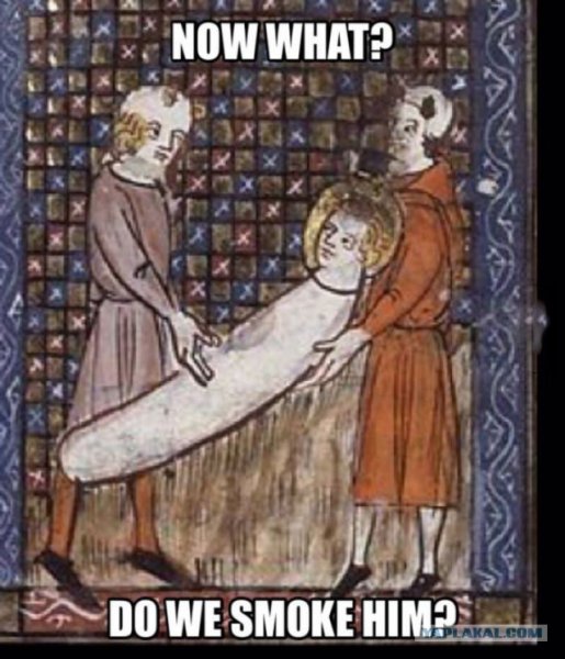 Средневековая фресками странные