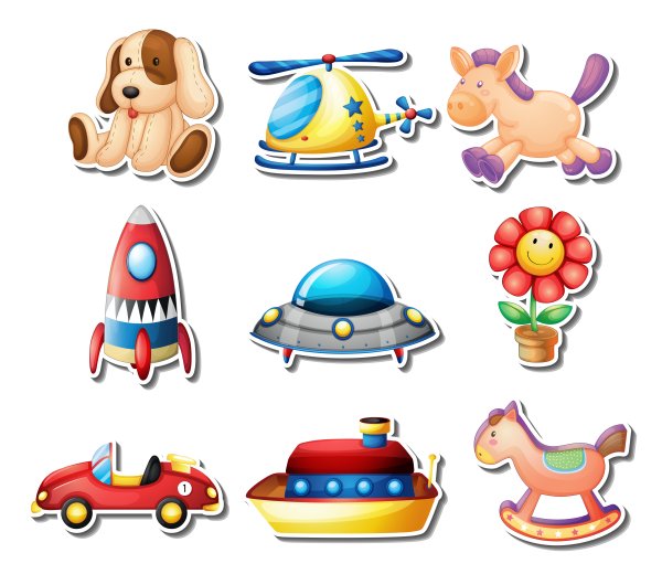 Toys vector Sticker