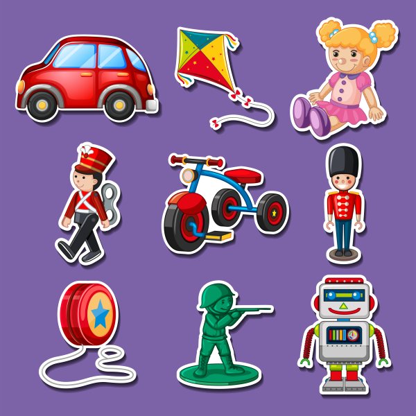 Стилизованные детские игрушки