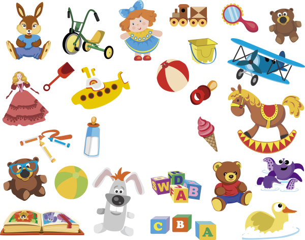 Детские игрушки вектор