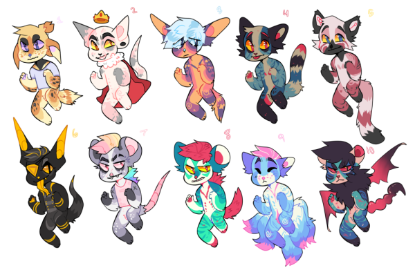 Адопты персонажей референс