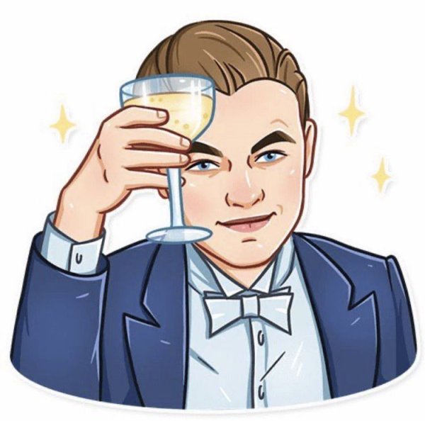 Леонардо ди Каприо Стикеры телеграмм