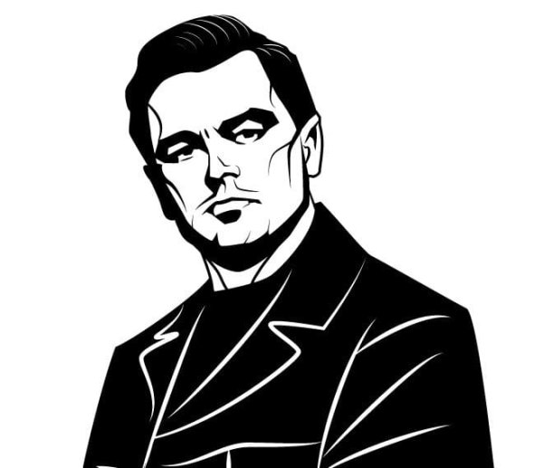 Силуэт Леонардо ди Каприо