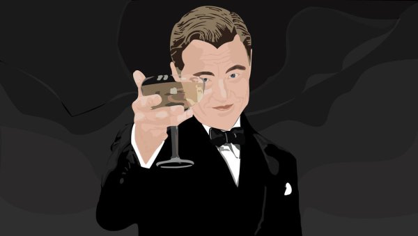 Силуэт Леонардо ди Каприо