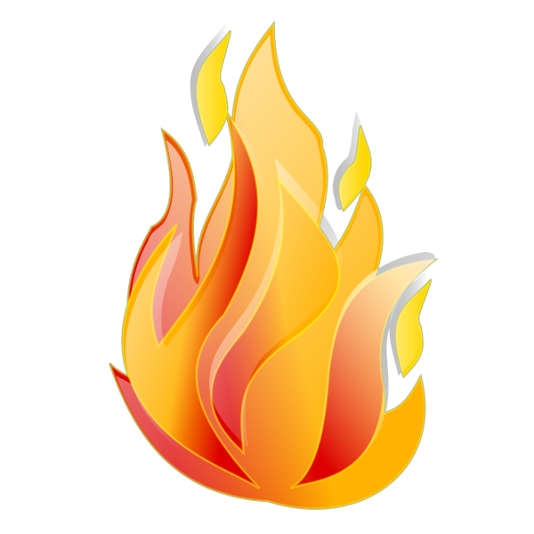 Огонь без фона