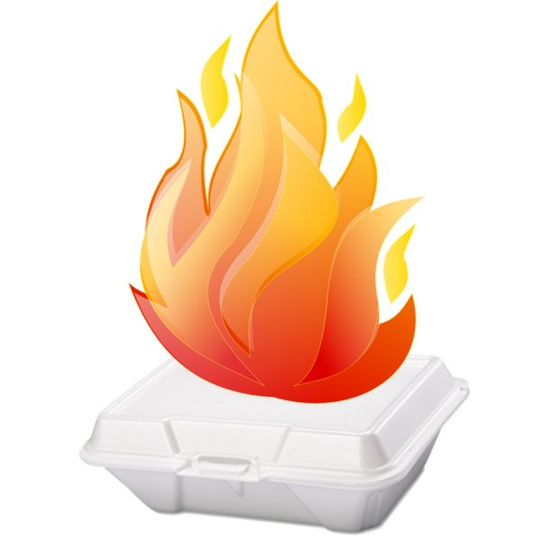 Стикер пламя огня