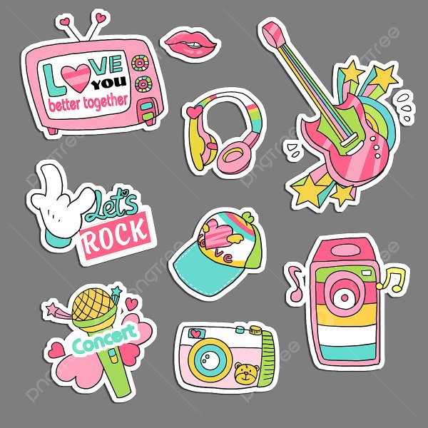 Наклейки на музыкальную тему