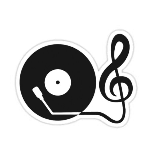 Наклейки нотки