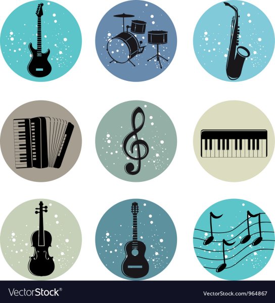 Наклейки в стиле рок чб