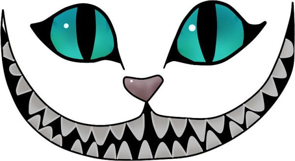 Улыбка кота из Алисы в стране чудес