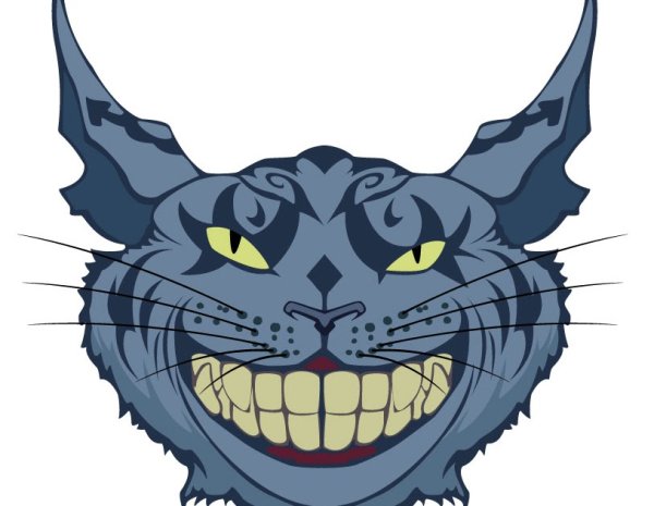 Чеширский кот векторные