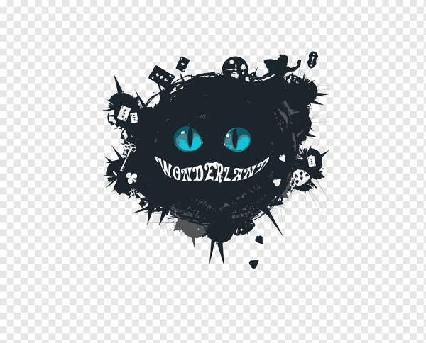 Чеширский кот силуэт