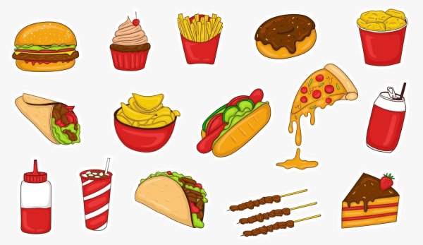 Поп арт фаст фуд