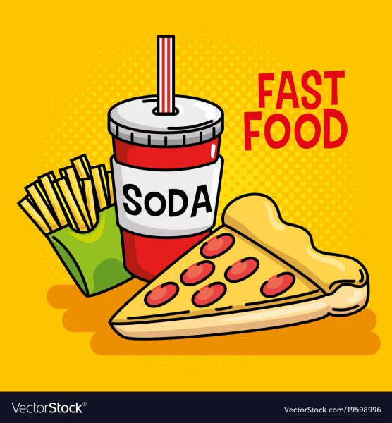 Наклейки для фаст фуда