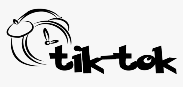 Тик ток картинка черно белая