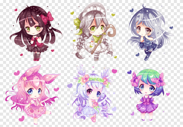 Аниме наклейки маленькие