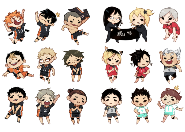 Anime Haikyuu Стикеры