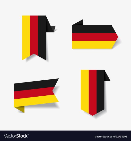 Ленточка с немецким флагом