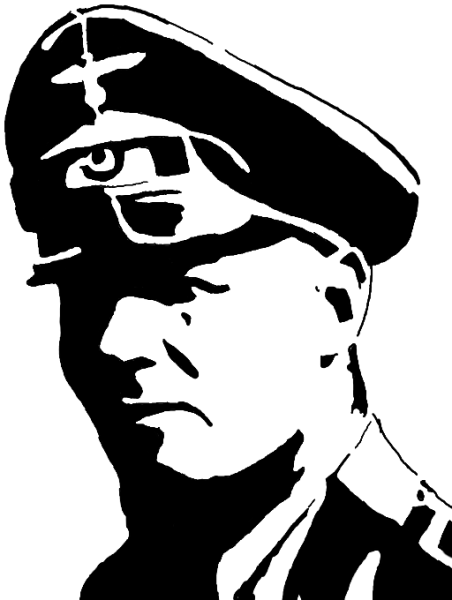 Эрвин Роммель трафарет