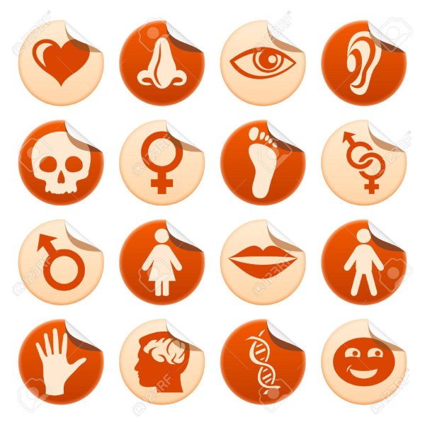 Круглые Стикеры люди