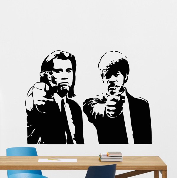 Криминальное чтиво наклейка