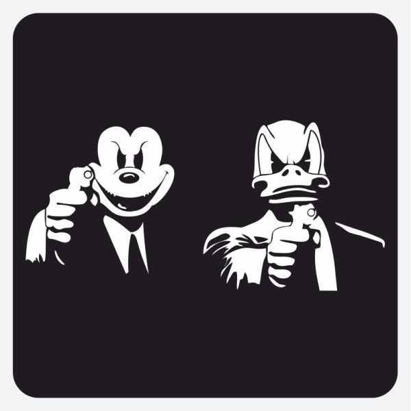 Криминальное чтиво наклейка