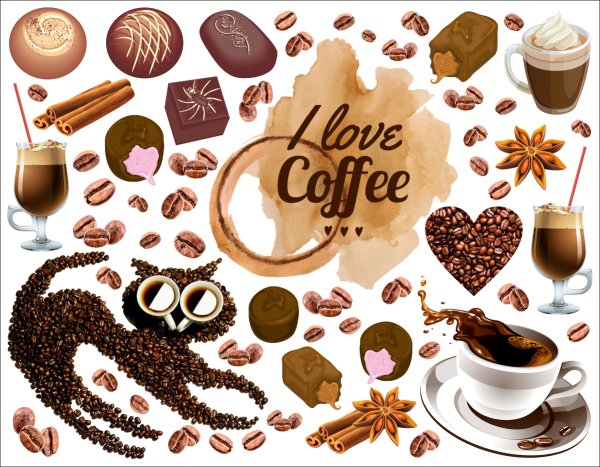 Кофейные иллюстрации
