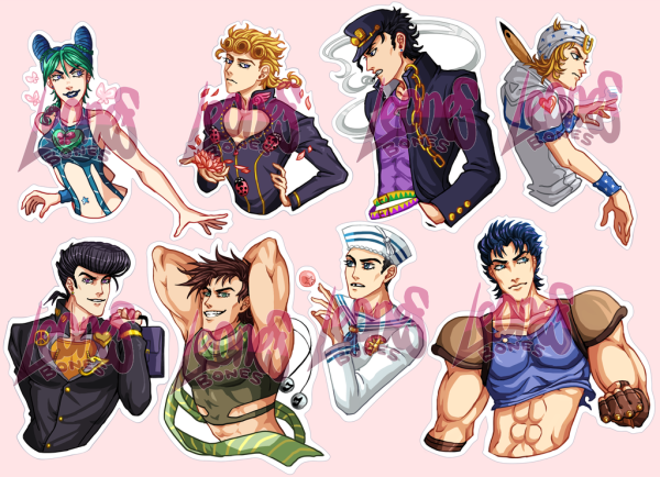 Наклейки Джоджо