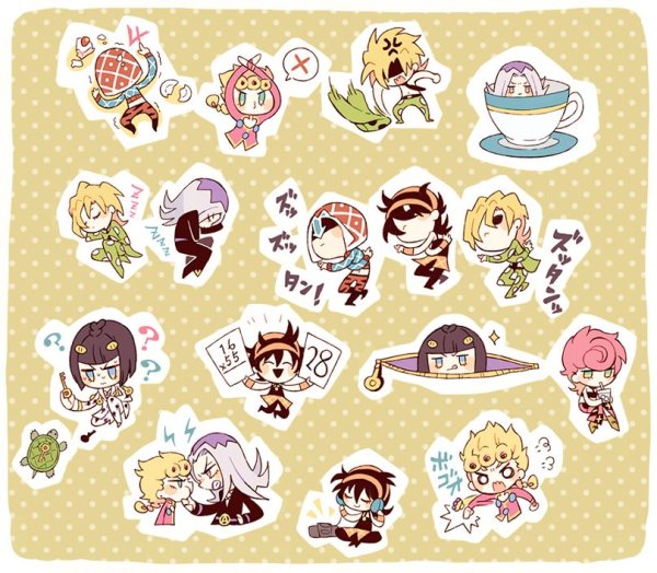 Наклейки Джоджо для печати